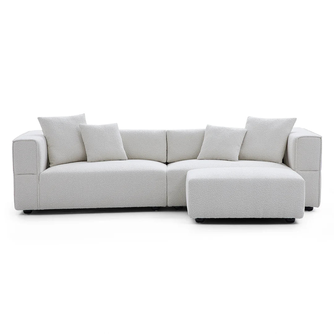 NORDIC SOFA  AND OTTOMAN