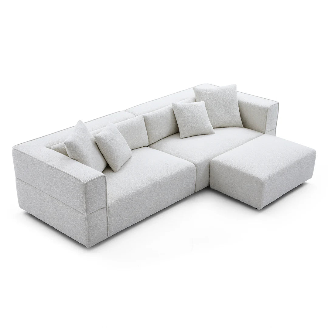 NORDIC SOFA  AND OTTOMAN