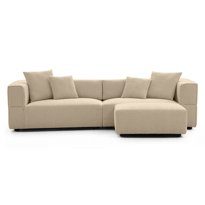 NORDIC SOFA  AND OTTOMAN